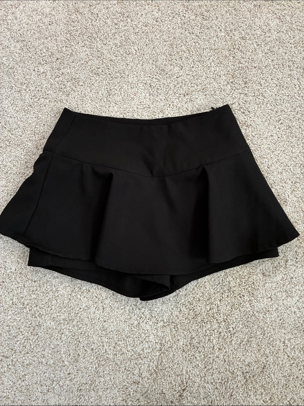 Finesse Black Flared Skort